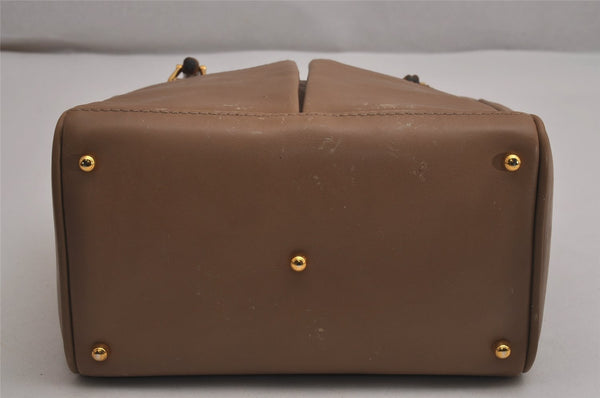 Authentic GUCCI Bamboo 2Way Shoulder Hand Bag Purse Leather Beige Junk 2790J