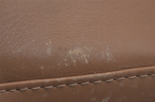 Authentic GUCCI Bamboo 2Way Shoulder Hand Bag Purse Leather Beige Junk 2790J