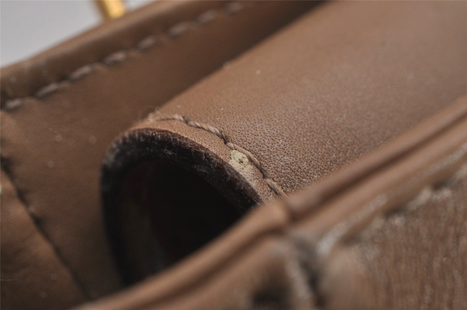 Authentic GUCCI Bamboo 2Way Shoulder Hand Bag Purse Leather Beige Junk 2790J