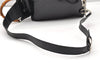 Authentic GUCCI Bamboo Shoulder Drawstring Bag Purse Nylon Leather Brown 2790K