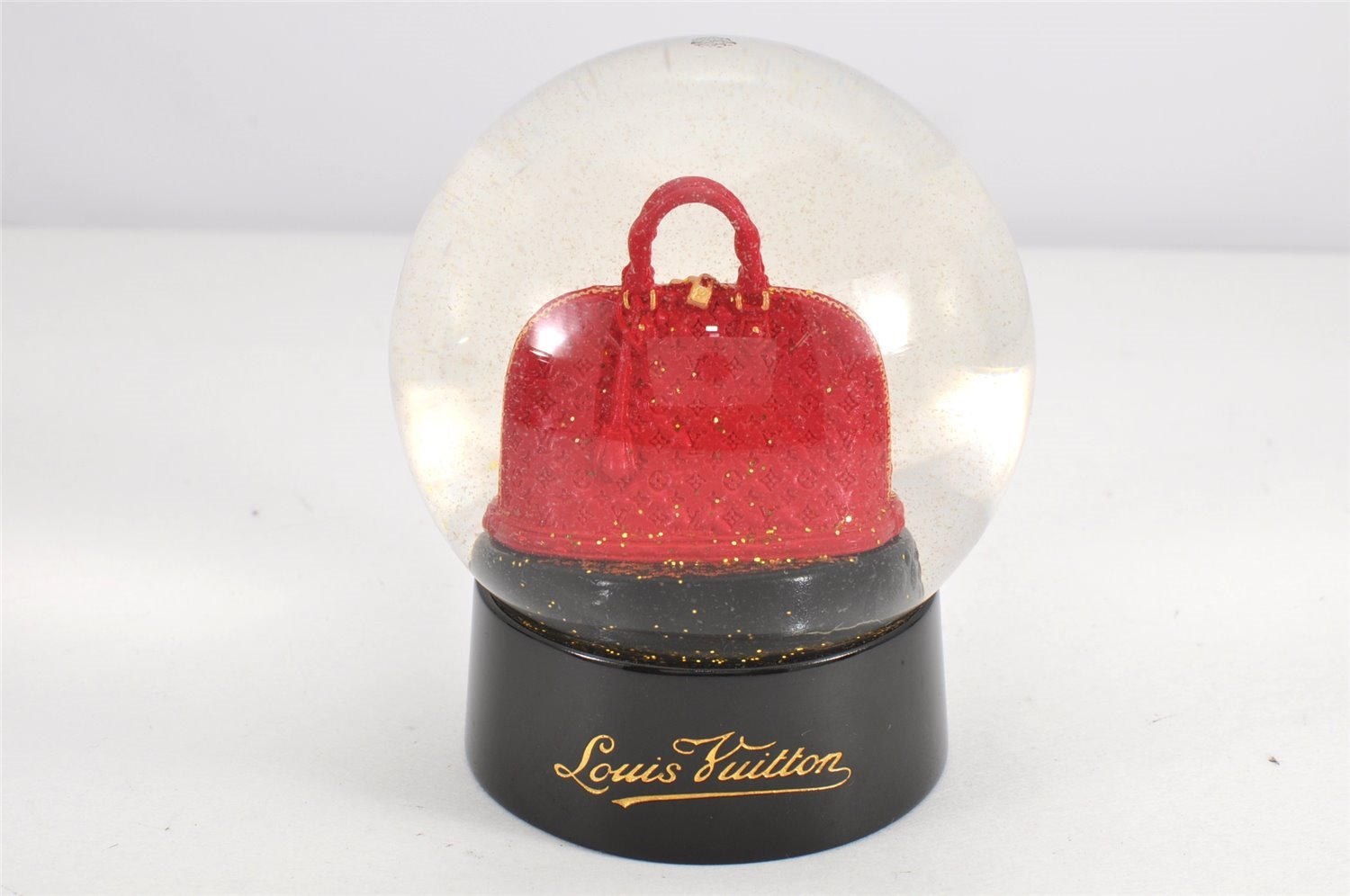 Authentic Louis Vuitton Novelty Snow Dome VIP Alma Red LV Box 2792K