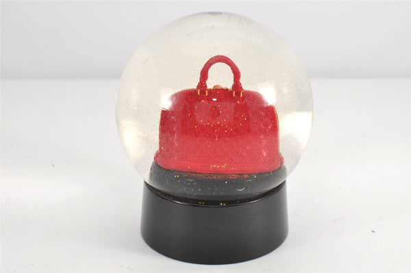 Authentic Louis Vuitton Novelty Snow Dome VIP Alma Red LV Box 2792K