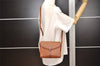 Authentic Burberrys Vintage Leather Shoulder Cross Body Bag Purse Brown 2793J