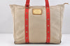 Authentic Louis Vuitton Antigua Cabas GM Tote Bag White Red M40032 LV 2794K