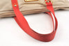 Authentic Louis Vuitton Antigua Cabas GM Tote Bag White Red M40032 LV 2794K