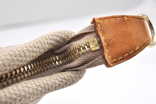 Authentic Louis Vuitton Antigua Cabas GM Tote Bag White Red M40032 LV 2794K