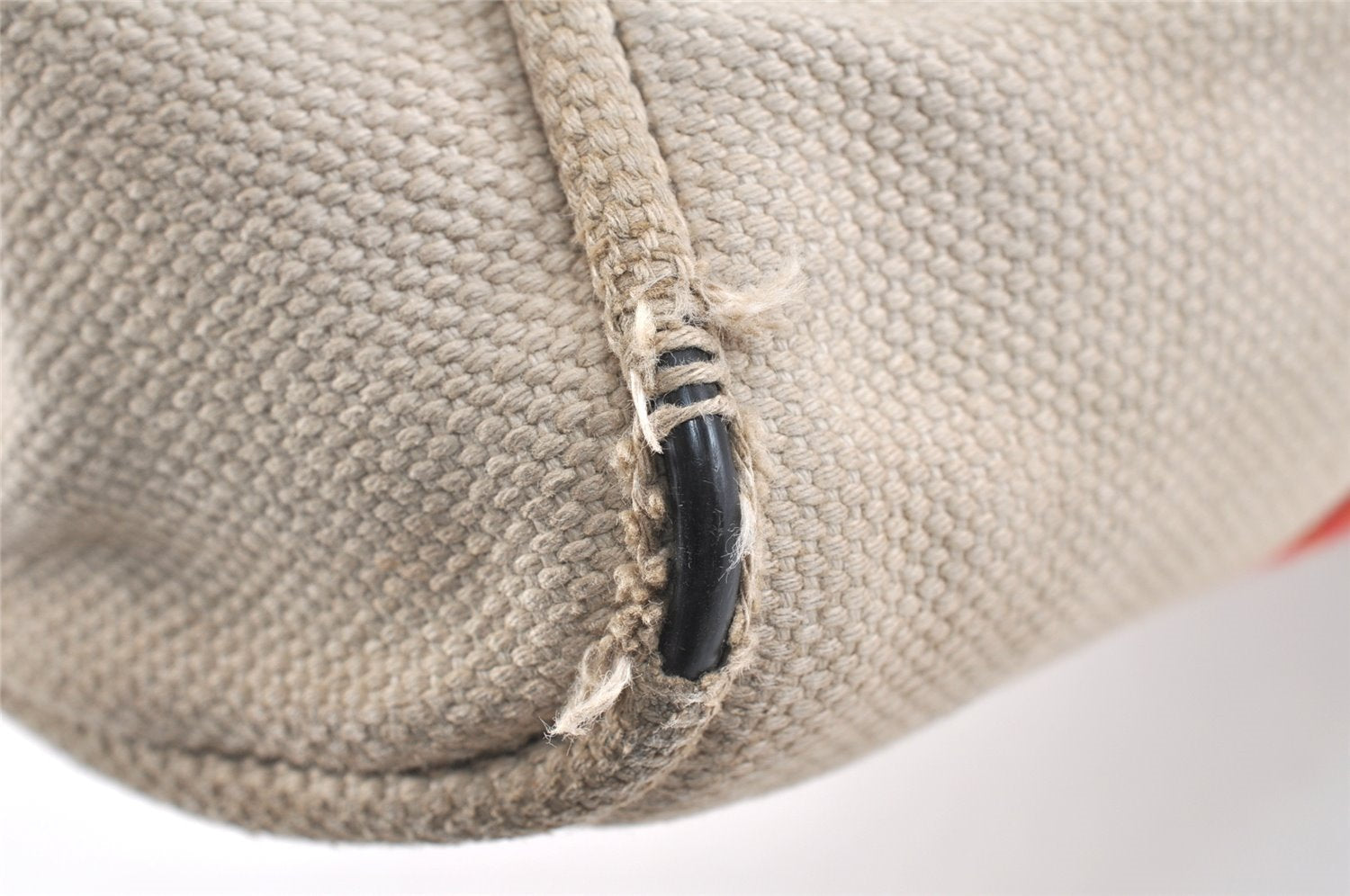 Authentic Louis Vuitton Antigua Cabas GM Tote Bag White Red M40032 LV 2794K