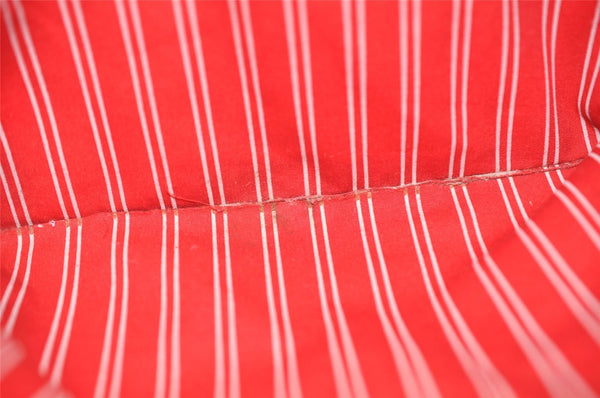 Authentic Louis Vuitton Antigua Cabas GM Tote Bag White Red M40032 LV 2794K