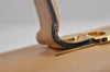 Authentic Salvatore Ferragamo Gancini Leather 2Way Shoulder Hand Bag Beige 2795J