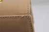 Authentic Salvatore Ferragamo Gancini Leather 2Way Shoulder Hand Bag Beige 2795J