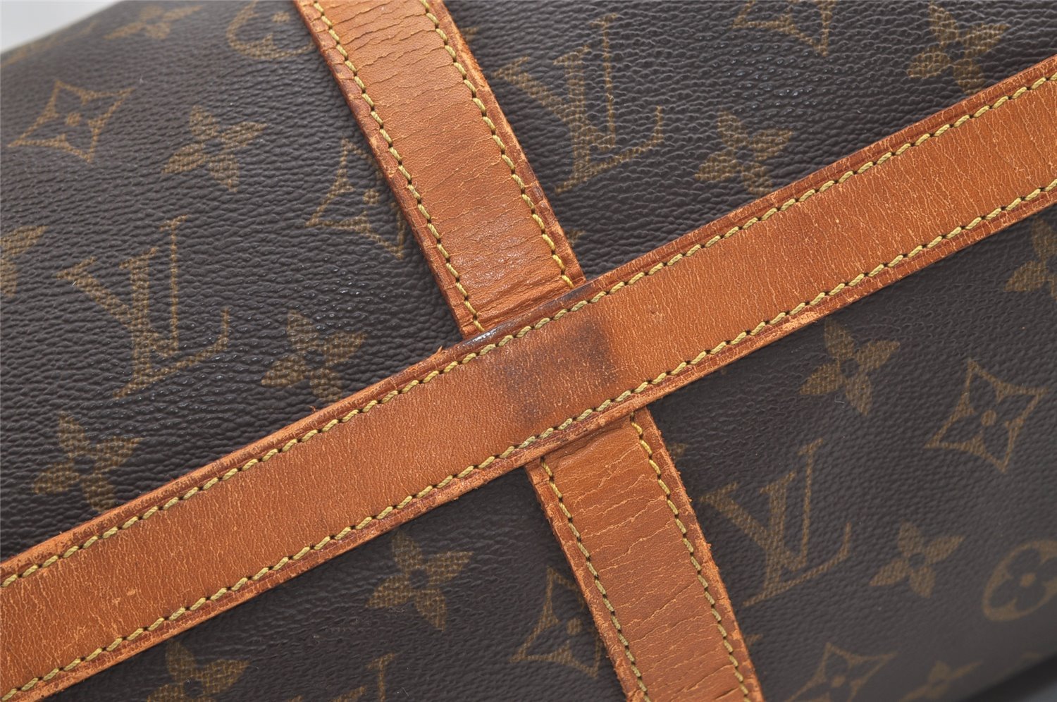 Authentic Louis Vuitton Monogram Flanerie 45 Shoulder Bag M51115 Junk 2795K