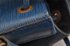 Authentic Louis Vuitton Epi Petit Noe Shoulder Drawstring Bag M44105 Blue 2796I