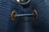 Authentic Louis Vuitton Epi Petit Noe Shoulder Drawstring Bag M44105 Blue 2796I