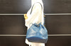 Authentic Louis Vuitton Epi Petit Noe Shoulder Drawstring Bag M44105 Blue 2796I