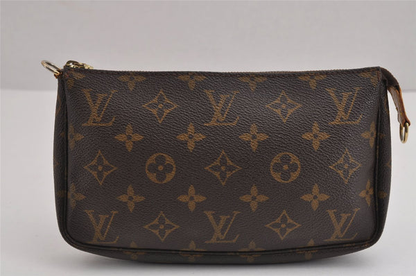 Authentic Louis Vuitton Monogram Pochette Accessoires Pouch M51980 LV 2796J