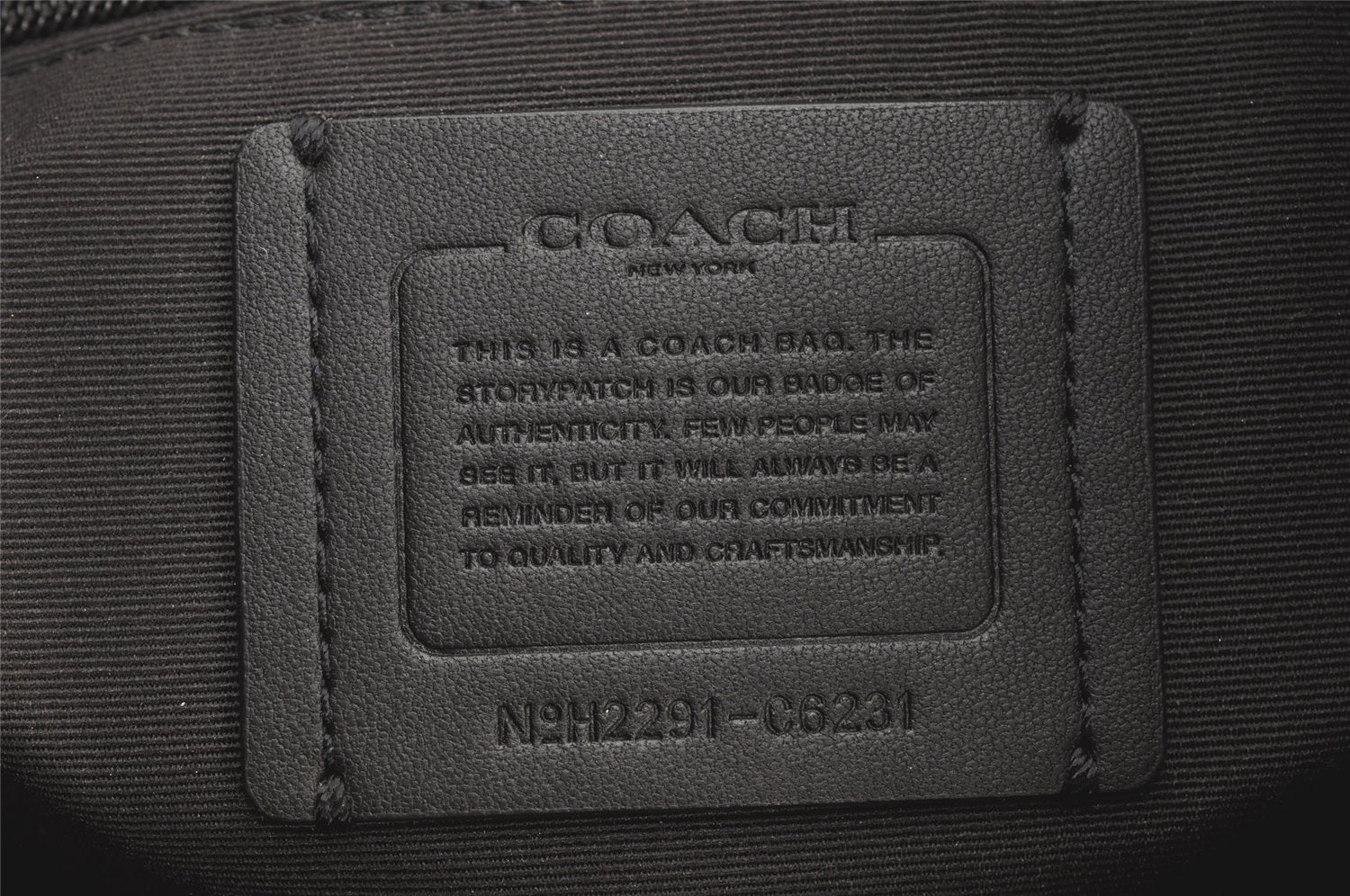 Authentic COACH Vintage Shoulder Hand Bag Leather C6231 Black 2797K