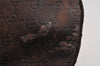 Authentic GUCCI Guccissima Horsebit GG Leather Shoulder Bag 170014 Brown 2799I