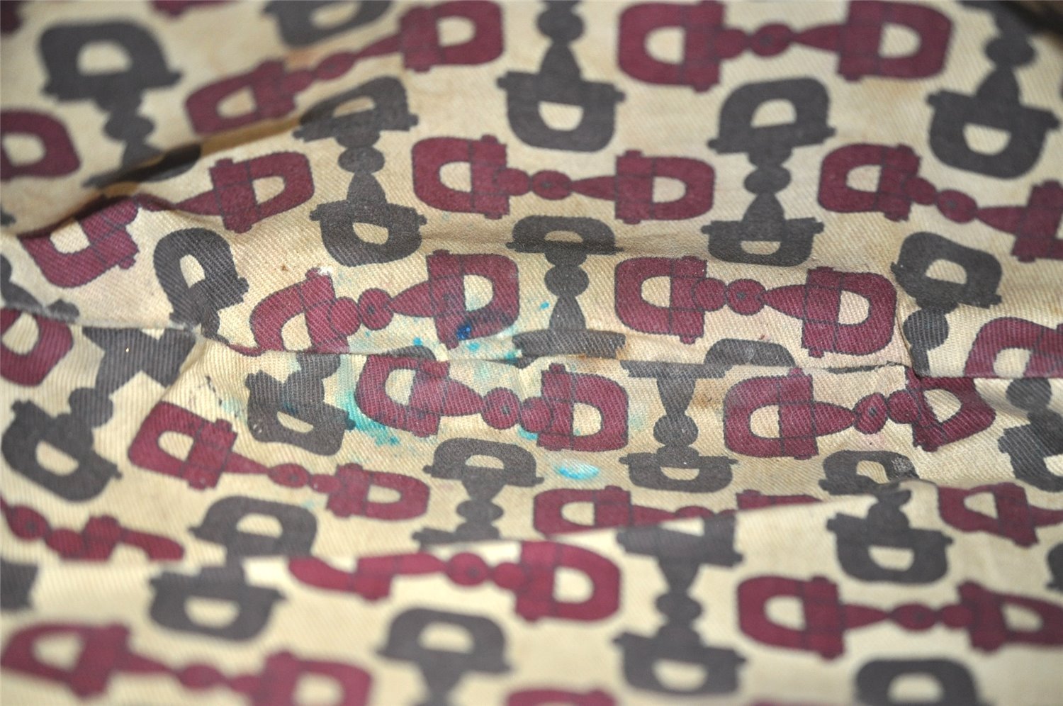 Authentic GUCCI Guccissima Horsebit GG Leather Shoulder Bag 170014 Brown 2799I