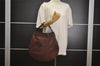 Authentic GUCCI Guccissima Horsebit GG Leather Shoulder Bag 170014 Brown 2799I