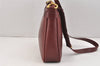 Authentic Cartier Must de Cartier Leather Shoulder Cross Bag Bordeaux Red 2799K