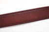 Authentic Cartier Must de Cartier Leather Shoulder Cross Bag Bordeaux Red 2799K