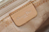 Authentic Christian Dior Diorissimo 2Way Hand Bag Leather White CD 2800I