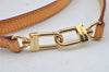 Authentic Louis Vuitton Leather Shoulder Strap Beige 40.2-47.2" LV 2800J