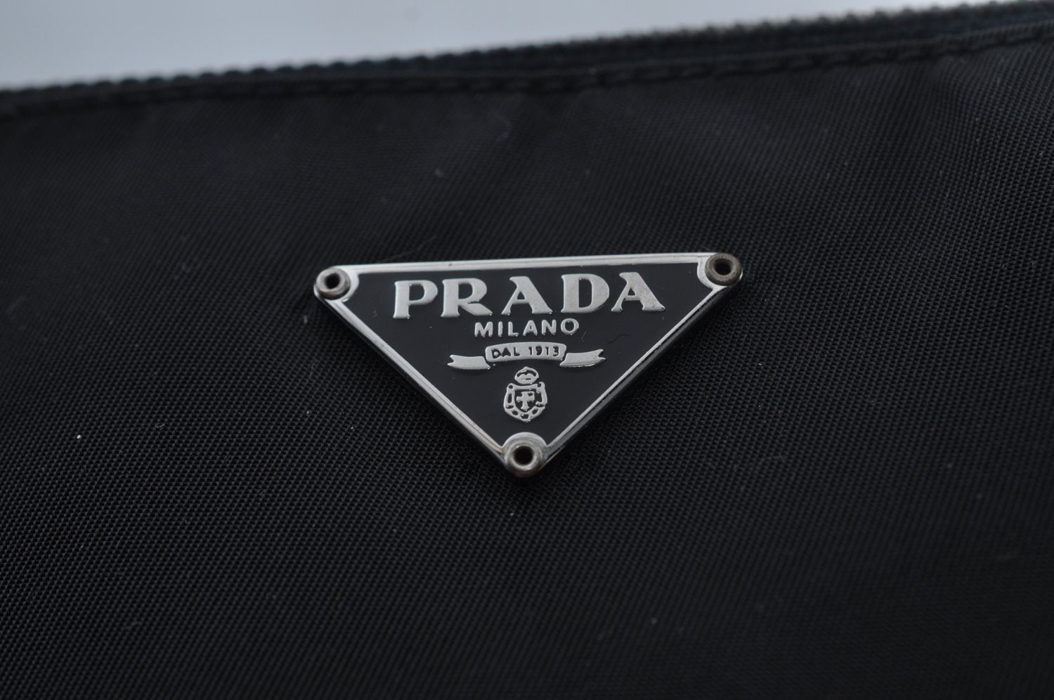 Authentic PRADA Nylon Tessuto Tote Hand Bag Black 2800K