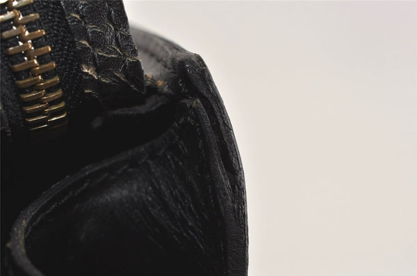 Auth Louis Vuitton Epi Saint Jacques Shopping Shoulder Bag Black M52262 LV 2801I