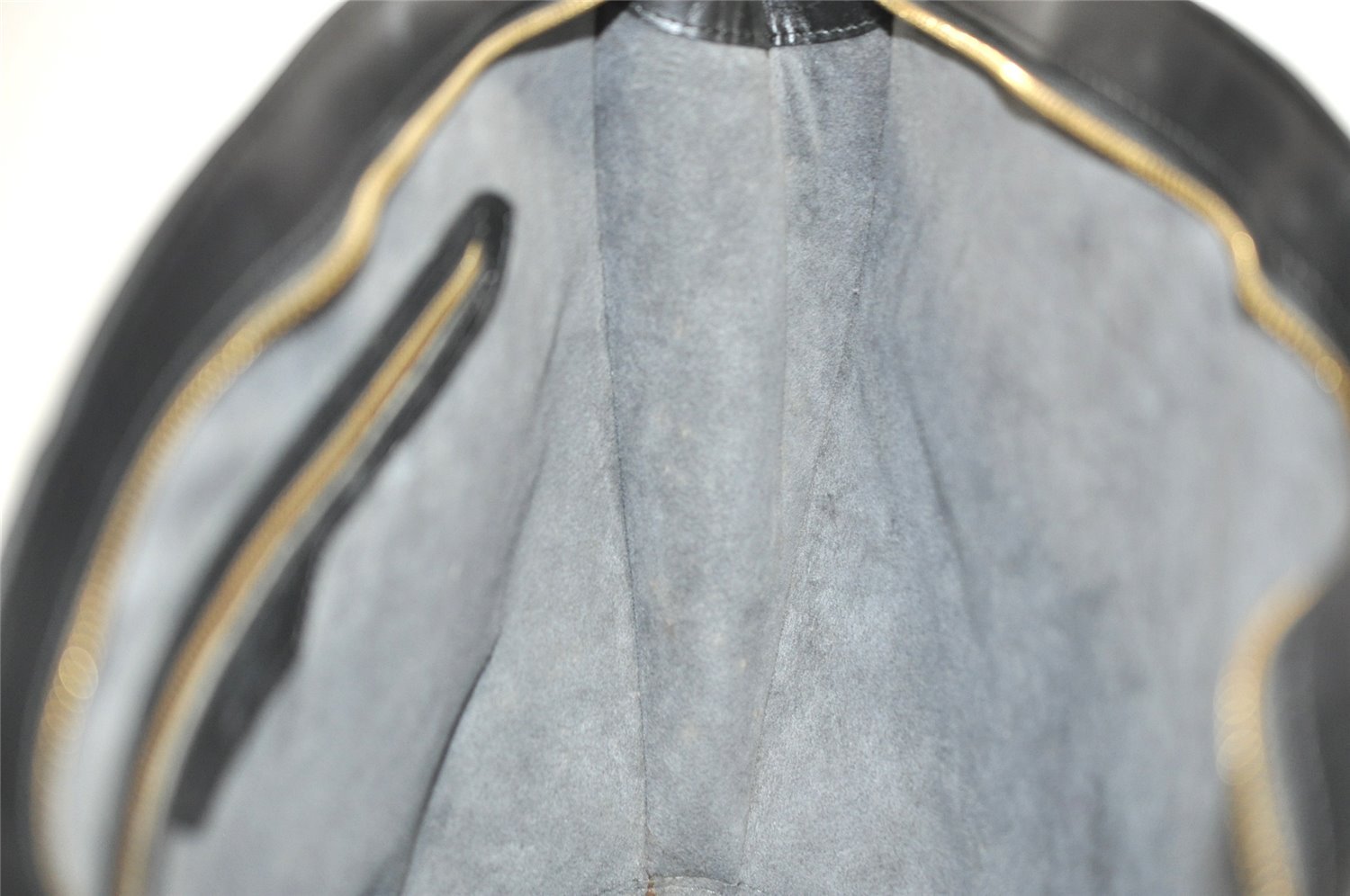 Auth Louis Vuitton Epi Saint Jacques Shopping Shoulder Bag Black M52262 LV 2801I