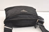 Authentic PRADA Nylon Tessuto Leather Shoulder Cross Body Bag Purse Black 2802K