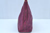 Authentic GUCCI Guccissima GG Leather Shoulder Bag Purse 257282 Purple 2803I