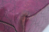 Authentic GUCCI Guccissima GG Leather Shoulder Bag Purse 257282 Purple 2803I