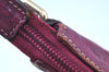 Authentic GUCCI Guccissima GG Leather Shoulder Bag Purse 257282 Purple 2803I