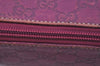 Authentic GUCCI Guccissima GG Leather Shoulder Bag Purse 257282 Purple 2803I