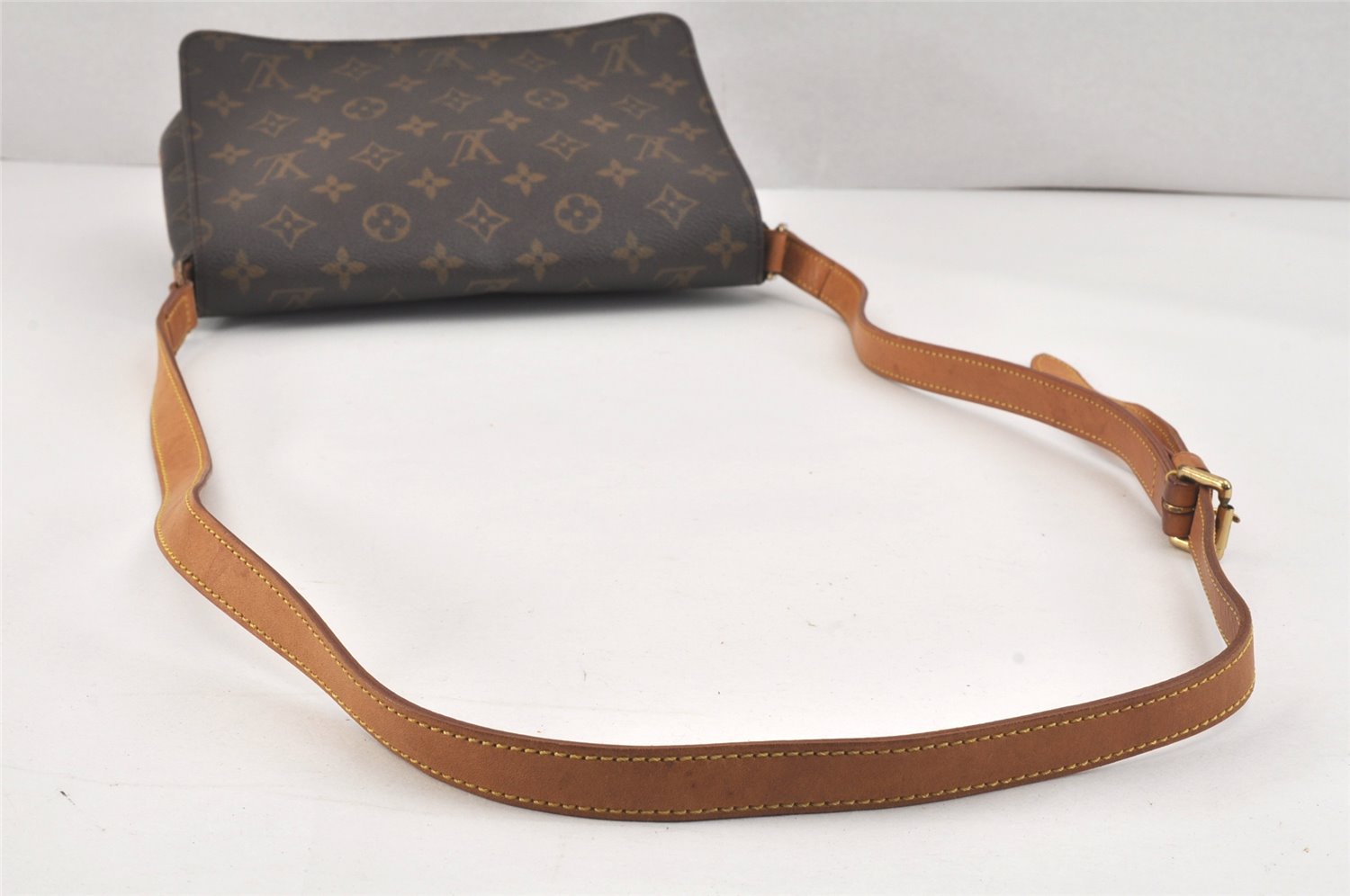 Authentic Louis Vuitton Monogram Musette Tango M51388 Shoulder Cross Bag 2803K