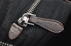 Authentic PRADA Vintage Leather Chain Shoulder Hand Bag Gray 2804I