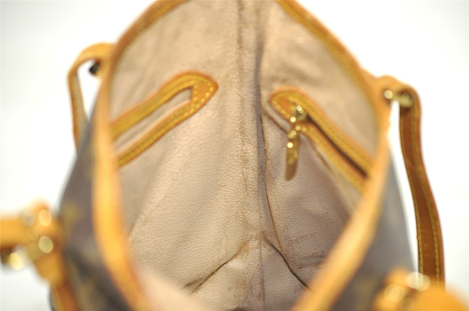 Authentic Louis Vuitton Monogram Bucket PM Shoulder Tote Bag M42238 Junk 2805I