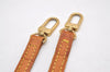 Authentic Louis Vuitton Leather Shoulder Strap Beige 45.9" LV 2805J