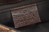 Authentic GUCCI Vintage Waist Body Bag Purse GG Canvas Leather 92543 Brown 2805K