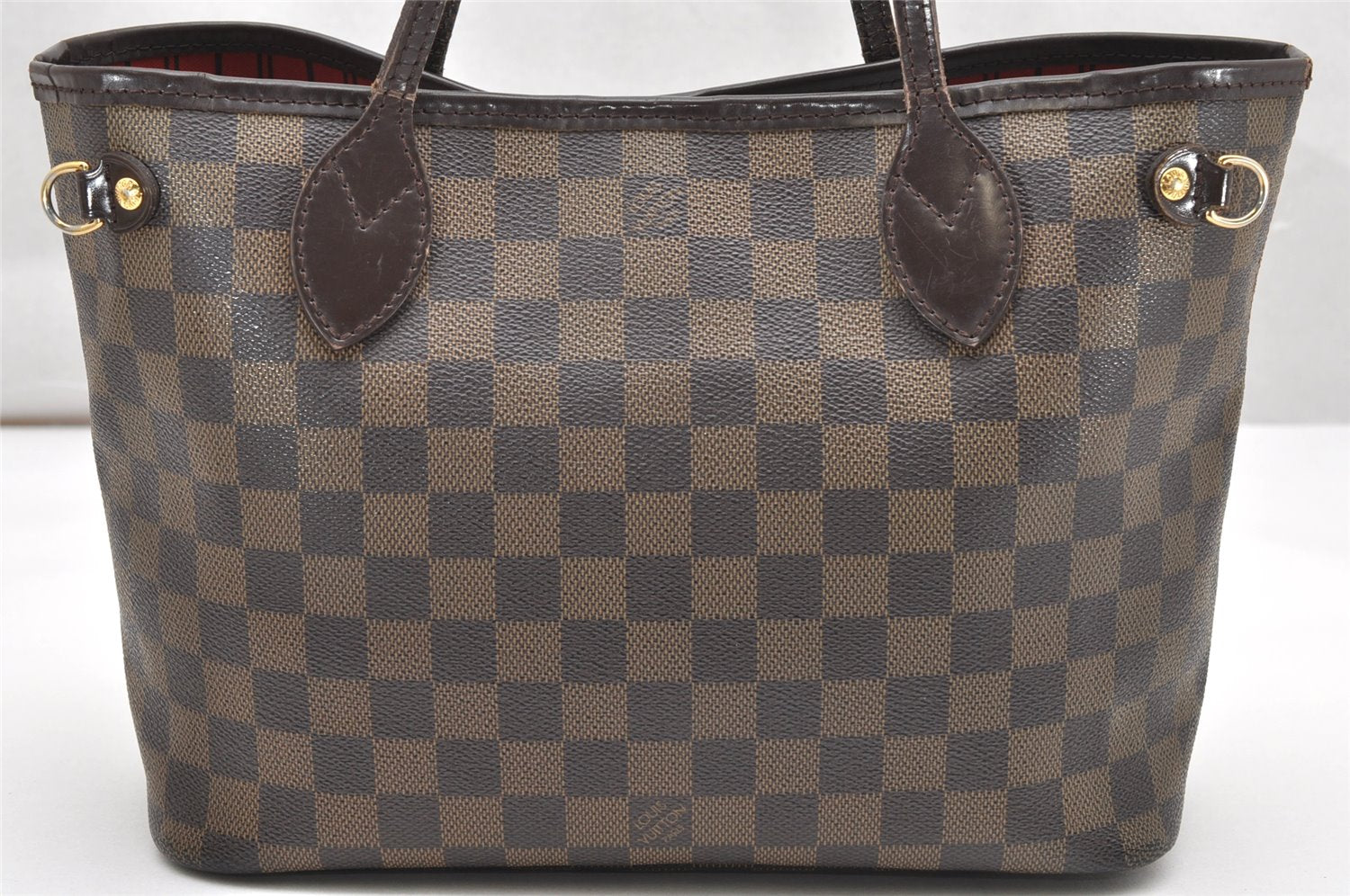 Authentic Louis Vuitton Damier Neverfull PM Shoulder Tote Bag N51109 LV 2806K