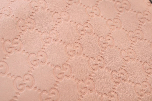 Authentic GUCCI Guccissima Abbey Shoulder Tote Bag GG Leather 197953 Pink 2808I
