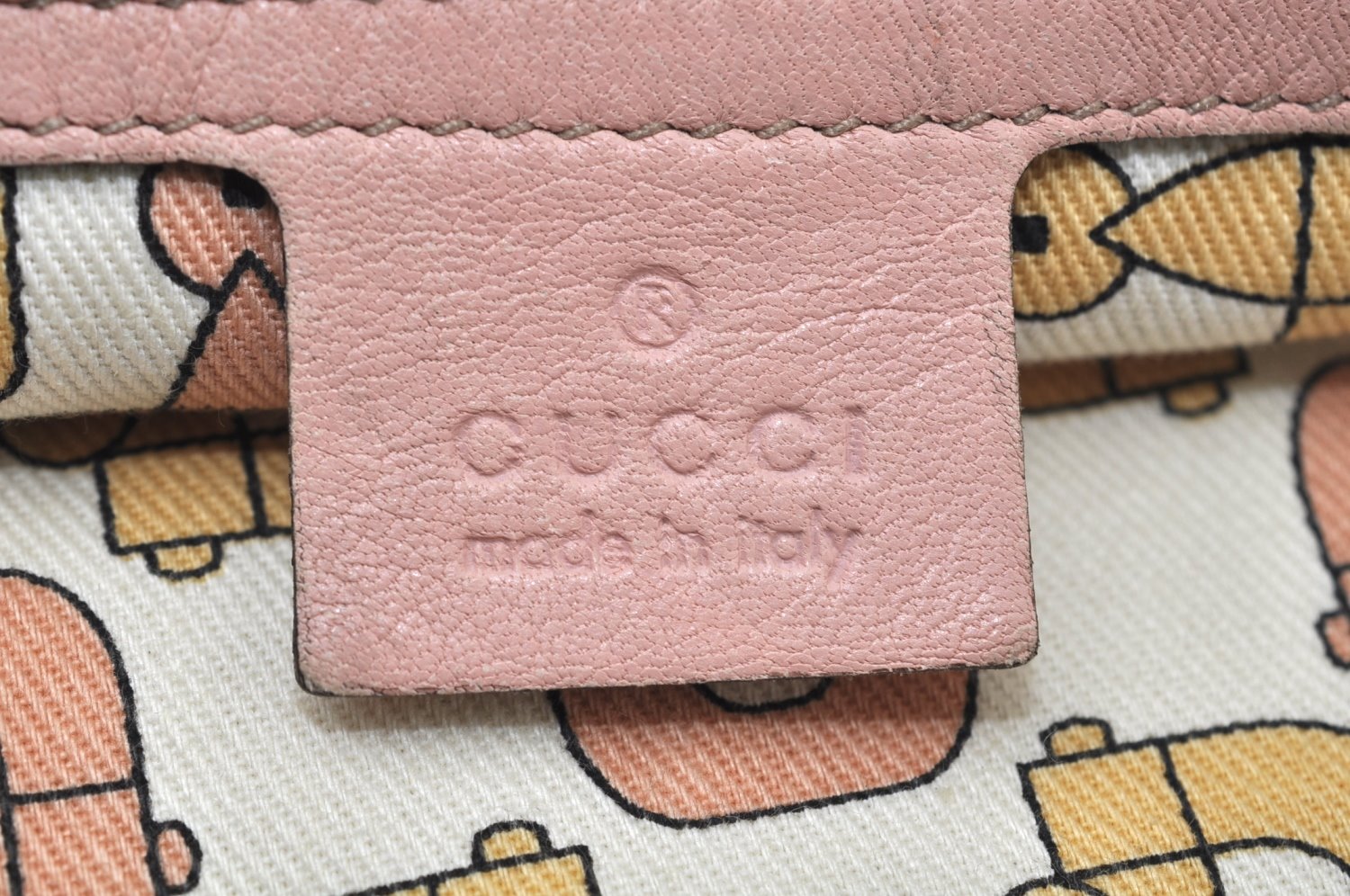 Authentic GUCCI Guccissima Abbey Shoulder Tote Bag GG Leather 197953 Pink 2808I