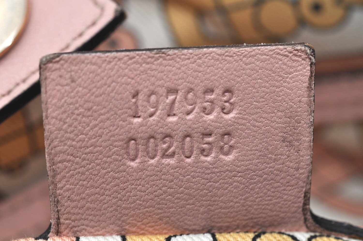 Authentic GUCCI Guccissima Abbey Shoulder Tote Bag GG Leather 197953 Pink 2808I