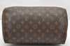 Authentic Louis Vuitton Monogram Speedy 30 Hand Boston Bag M41526 LV 2808K