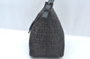 Authentic FENDI Zucchino Mamma Baguette Shoulder Bag Canvas Leather Brown 2809I