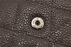 Authentic CHANEL Caviar Skin Matelasse Long Wallet Purse CC Logo Brown Box 2809K