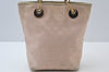 Authentic GUCCI Eclipse Shoulder Tote Bag GG Canvas Leather 120840 Pink 2810I