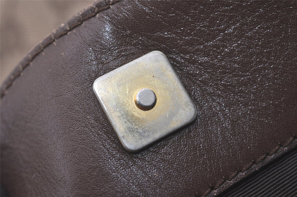 Authentic GUCCI Shoulder Cross Body Bag GG Canvas Leather 91761 Brown 2811I