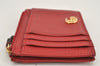 Authentic GUCCI GG Marmont Card Pass Case Wallet Leather Red 574804 Box 2811K